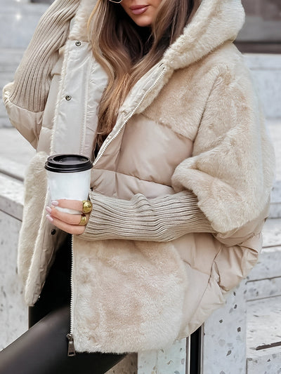 Rowy™ | Luxury winter jacket with fur details