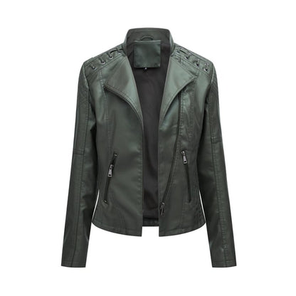 UrbanEdge Washed leather jacket