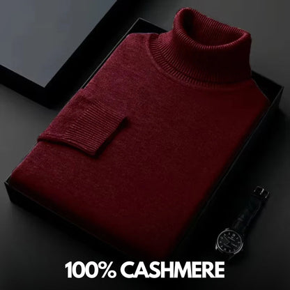 Cashmere turtleneck sweater for men