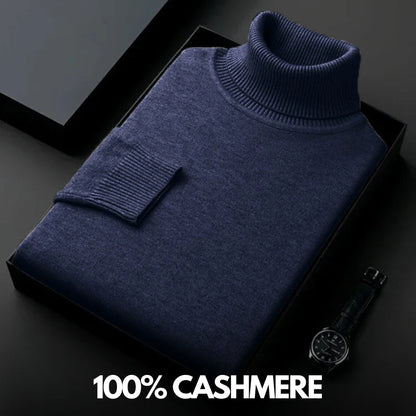 Cashmere turtleneck sweater for men