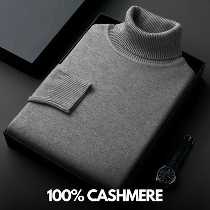 Cashmere turtleneck sweater for men