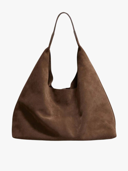 Suede tote bag