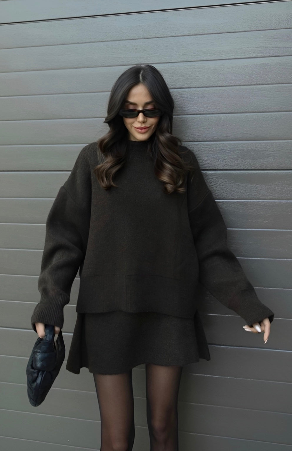 Trendy fall set - sweater & skirt