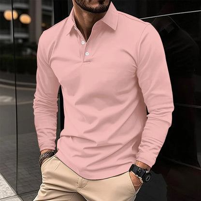 Modern long sleeve polo