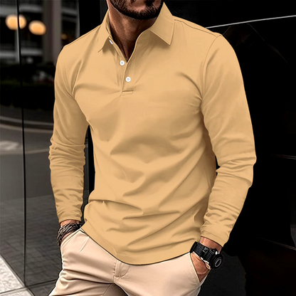 Modern long sleeve polo