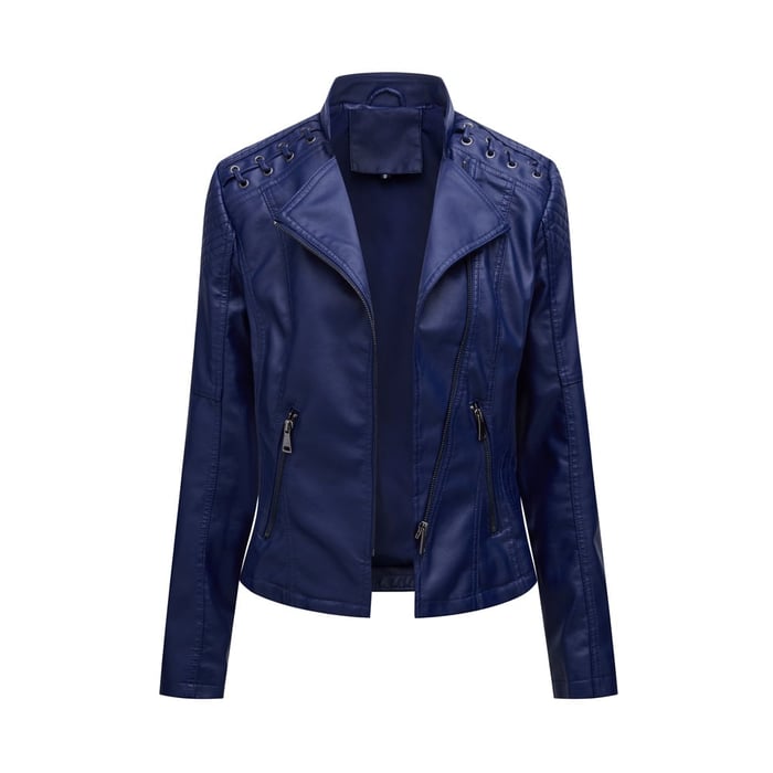 UrbanEdge Washed leather jacket