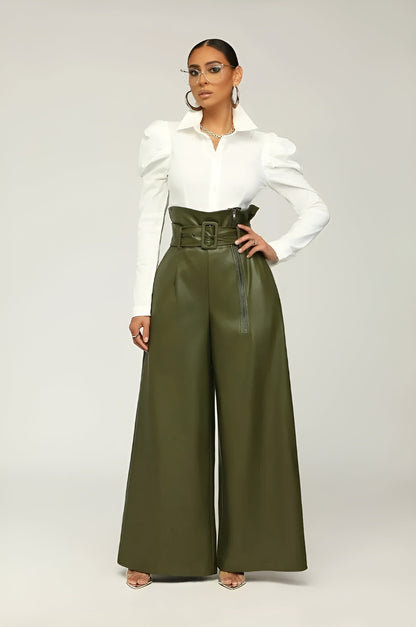 Vegan Leather Pants