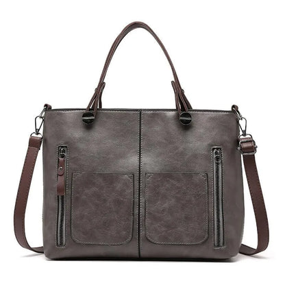 Elegant leather hand & shoulder bag