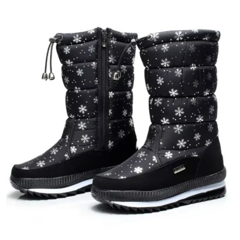 Waterproof winter boots with non-slip sole