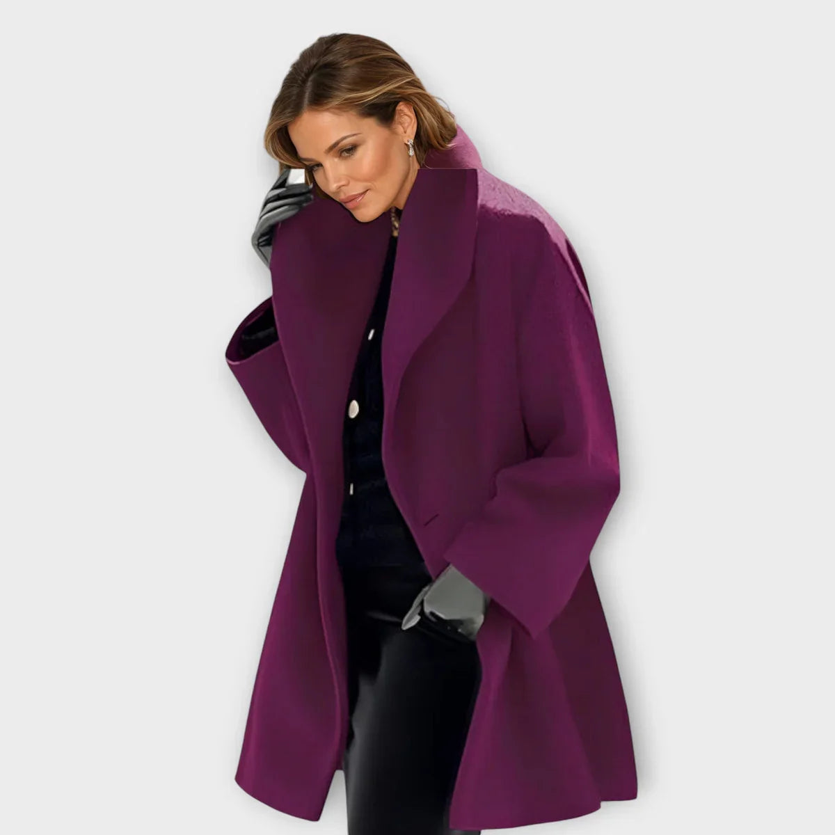 Wool winter jacket for women