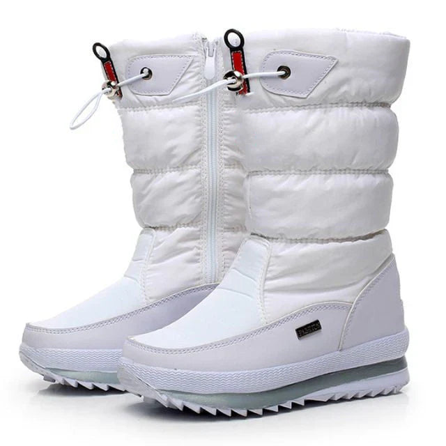 Waterproof winter boots with non-slip sole