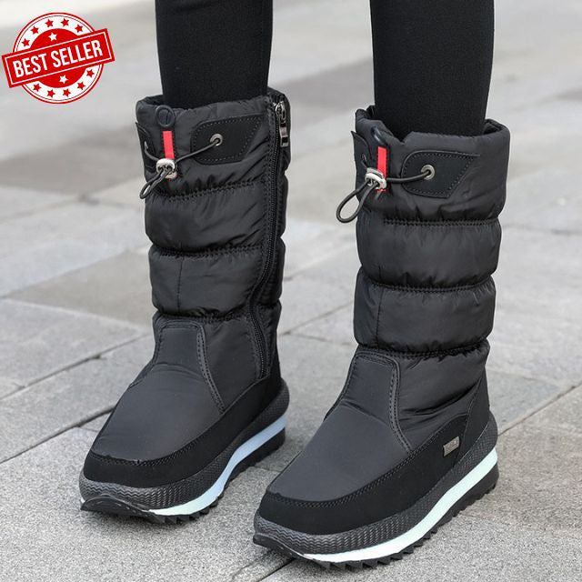 Waterproof winter boots with non-slip sole