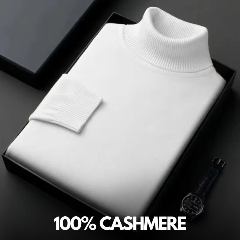 Cashmere turtleneck sweater for men